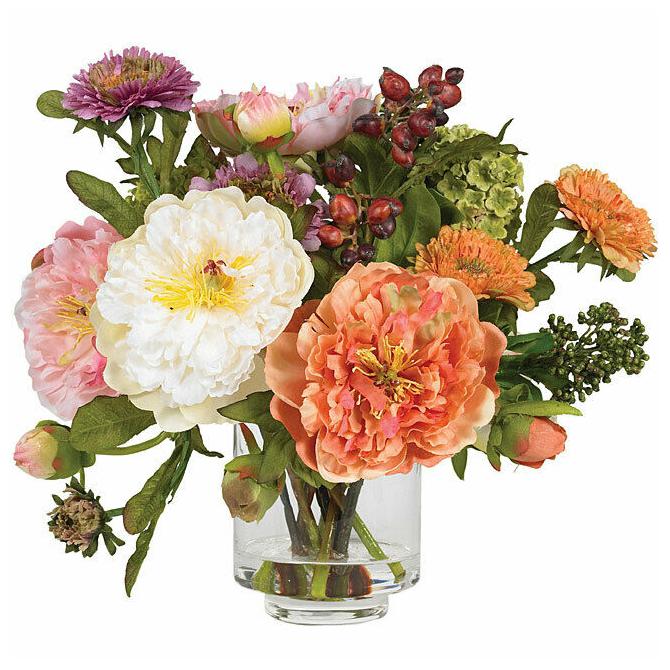 

Silk Peony Flower Arrangement Red