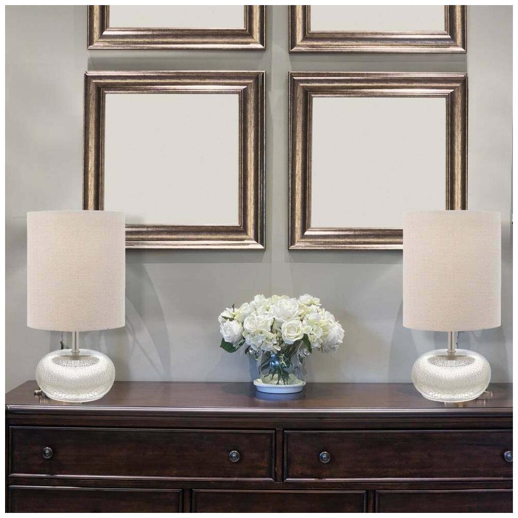 

Silver Orchid Gaynor 12-inch Mercury Glass Accent Lamps with Silver Finish