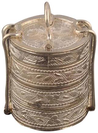 Silverzz Antique Silver Tiffin Box