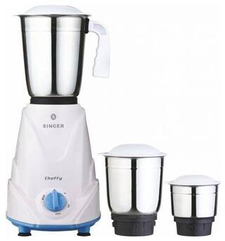 Buy Singer Cheffy 500 W Mixer Grinder White 3 Jars Online At Low Prices In India Paytmmall Com