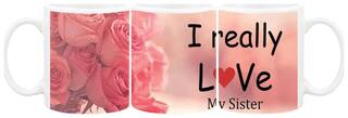 Sister Love Ceramic Coffee Mug by AshvahTM - MUG564