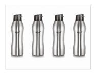 

Sizzle Stainless Steel Grey Water Bottle ( 650 ml Set of 4 )