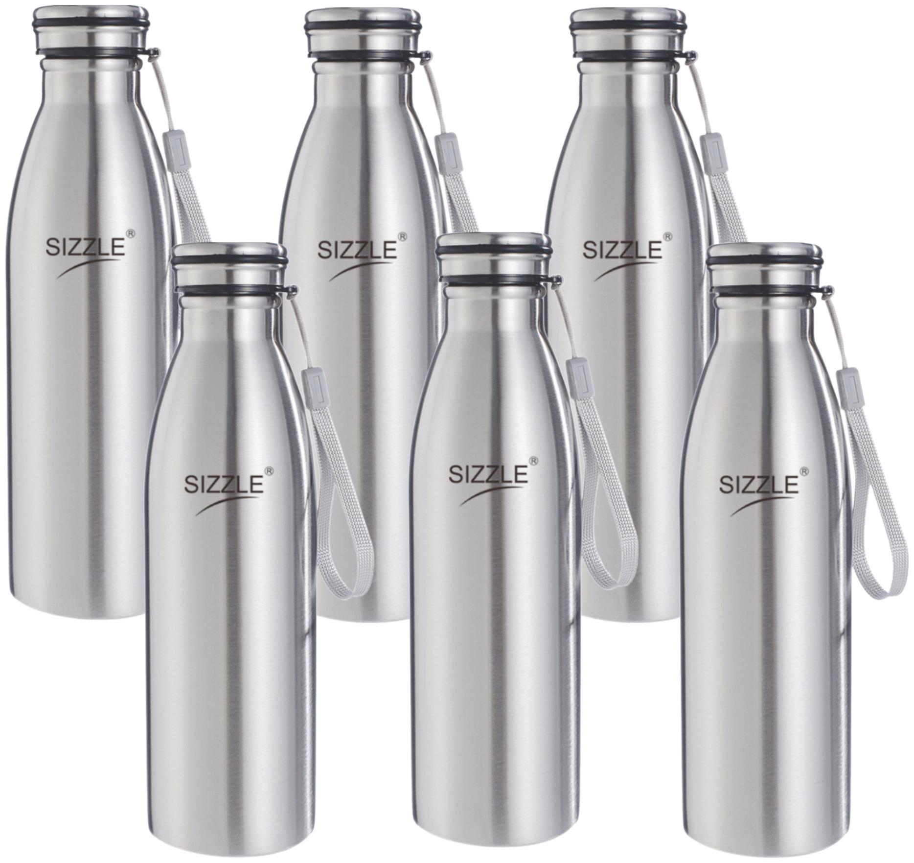 

Sizzle 1000 ml Stainless Steel Thermosteel Bottles ( Silver )