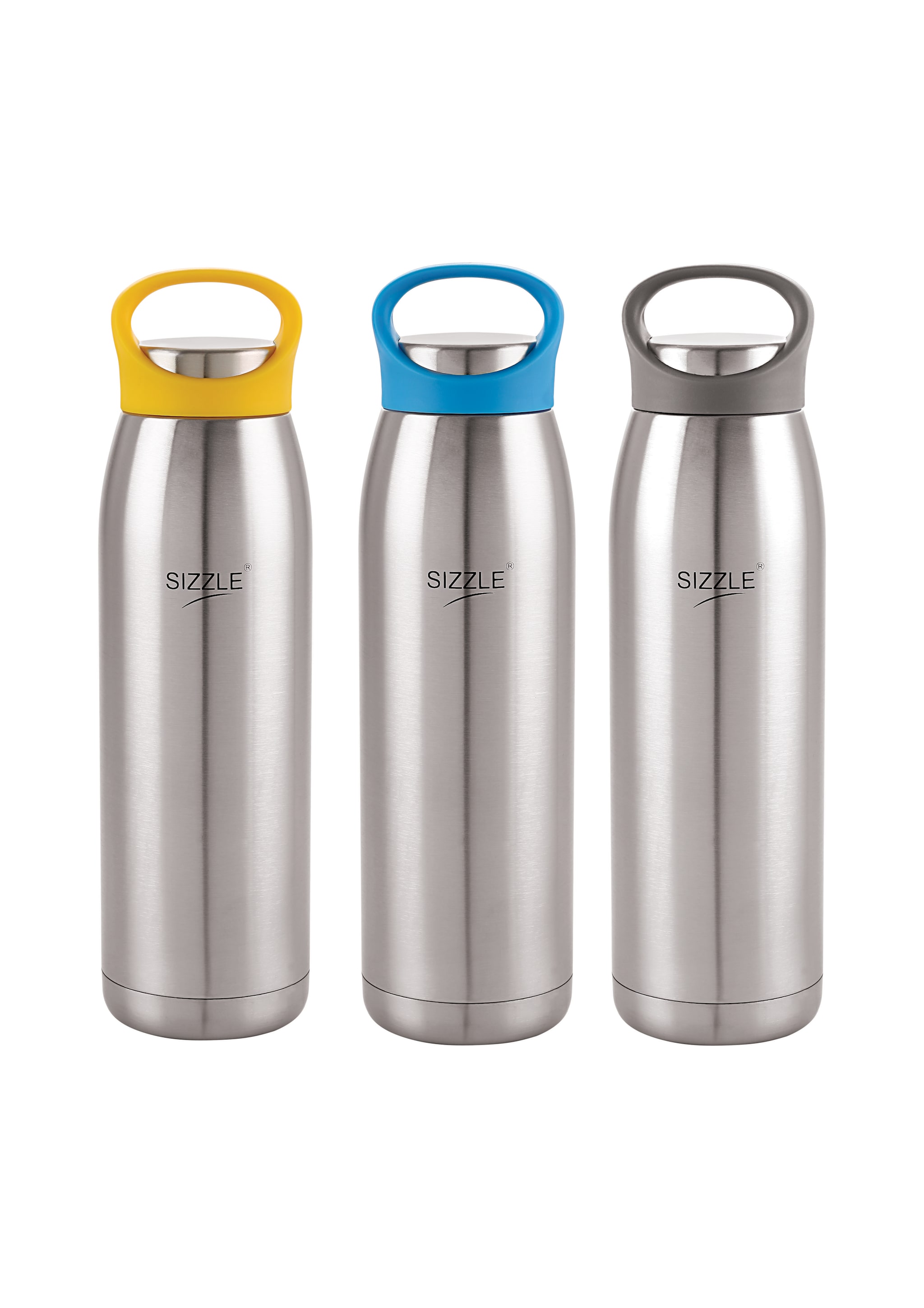 

Sizzle Stainless Steel Multi Water Bottle ( 900 ml Set of 3 )
