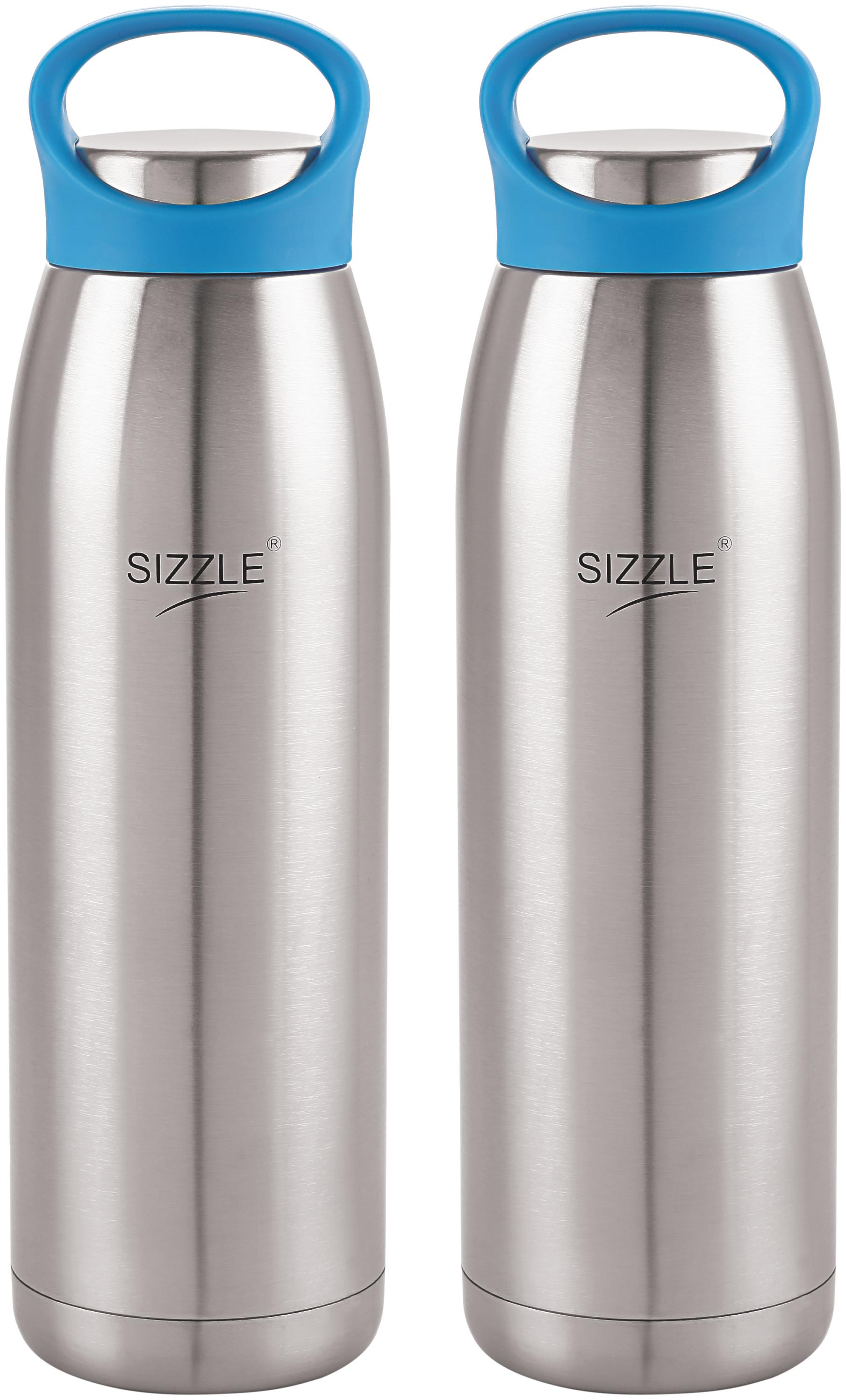 

Sizzle Stainless Steel Blue Water Bottle ( 900 ml Set of 2 )