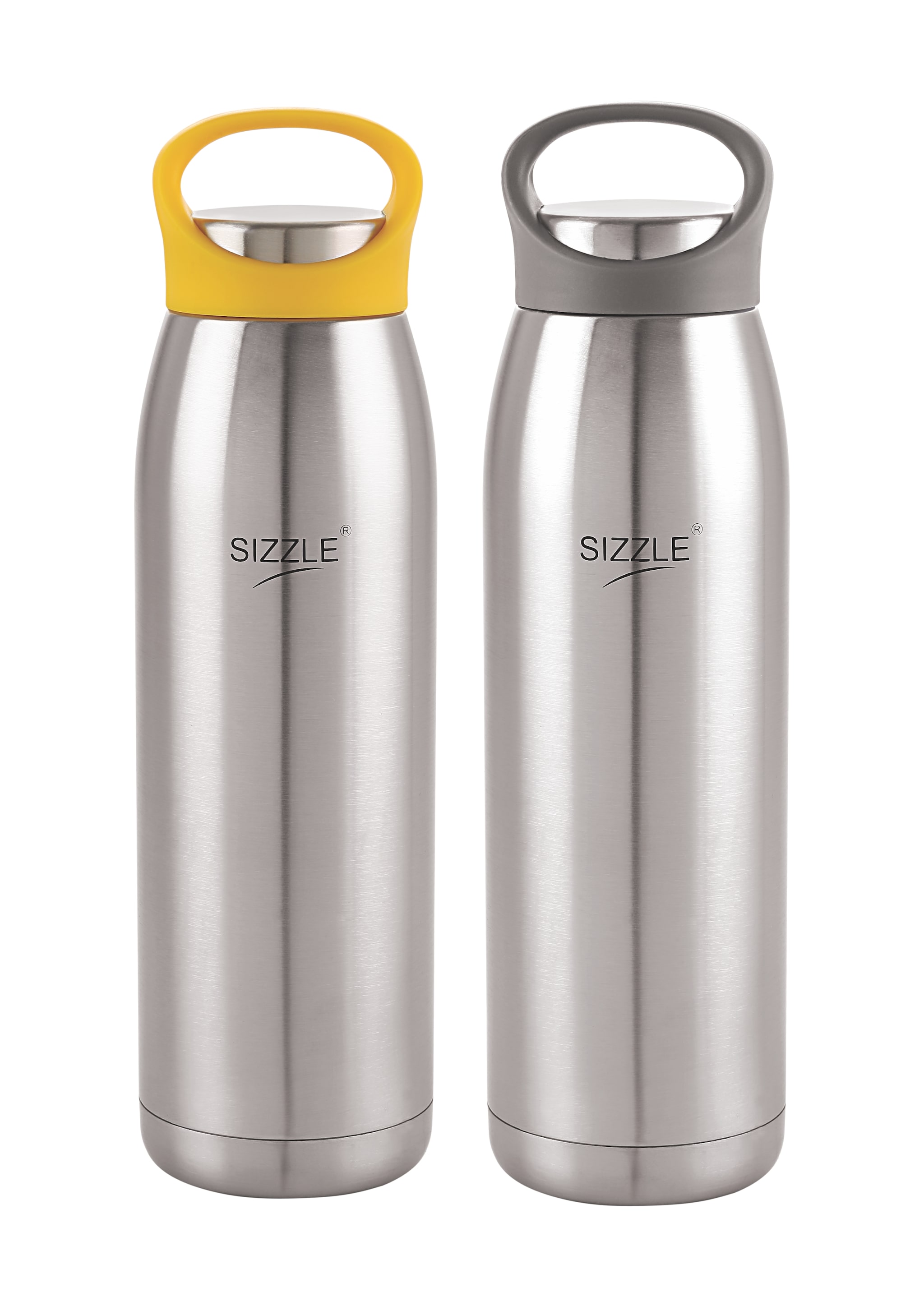 

Sizzle Stainless Steel Yellow Black Water Bottle ( 900 ml Set of 2 )