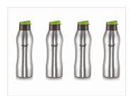 

Sizzle Stainless Steel Green Water Bottle ( 650 ml Set of 4 )