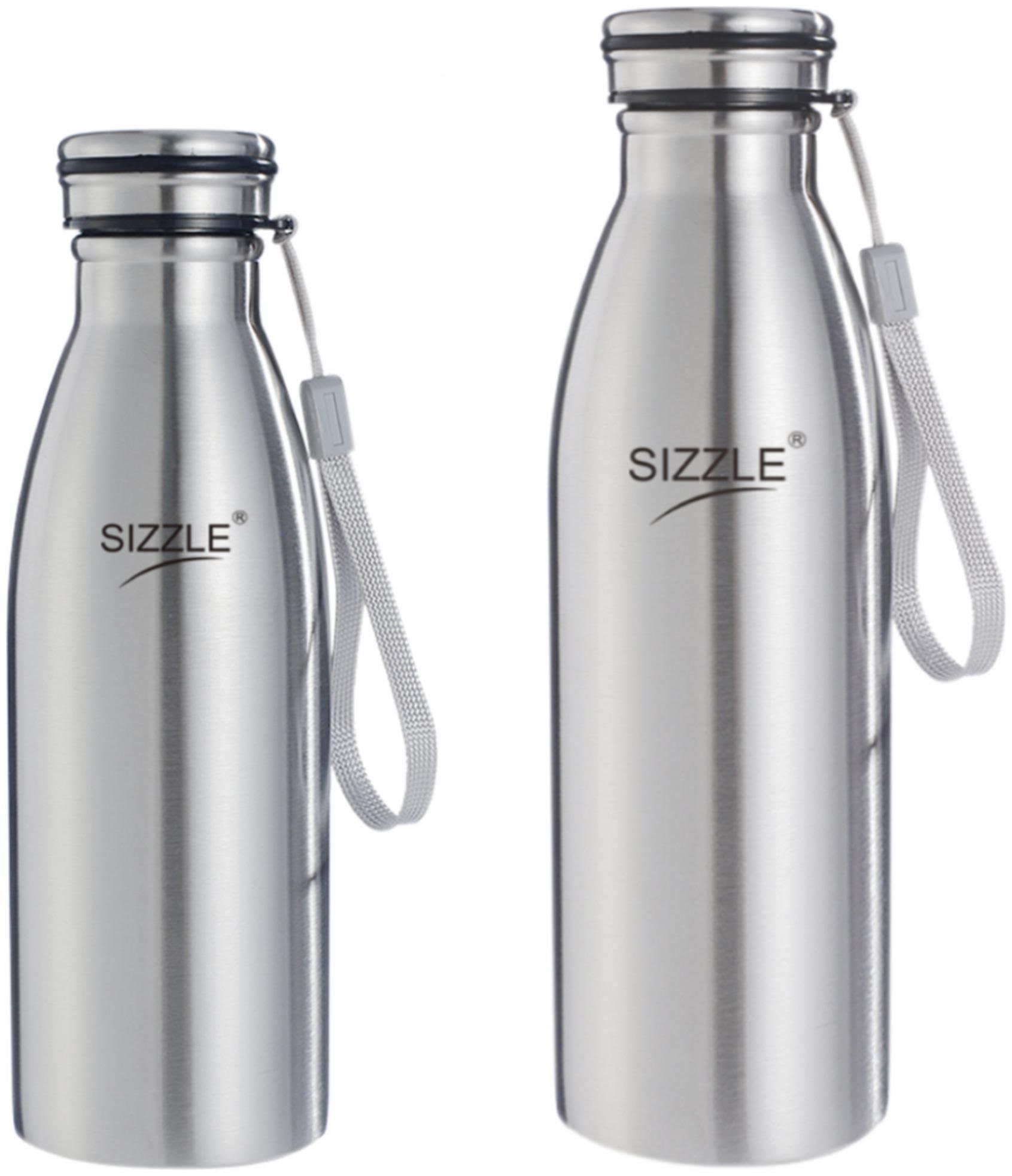 

Sizzle 600 ml Stainless Steel Thermosteel Bottles ( Silver )