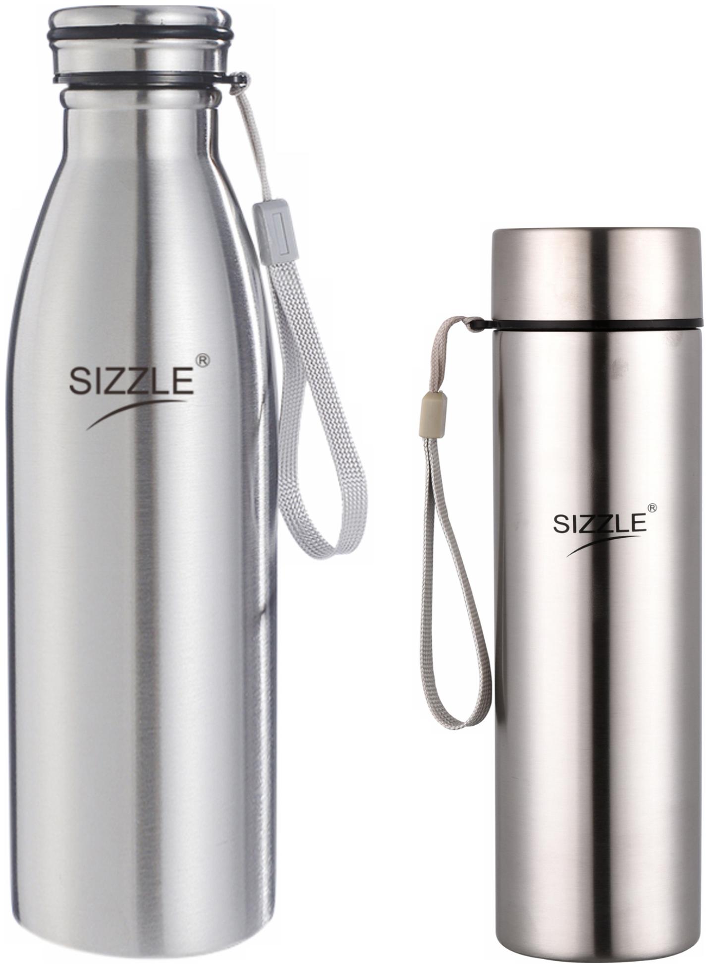 

Sizzle 1000 ml Stainless Steel Thermosteel Bottles ( Silver )