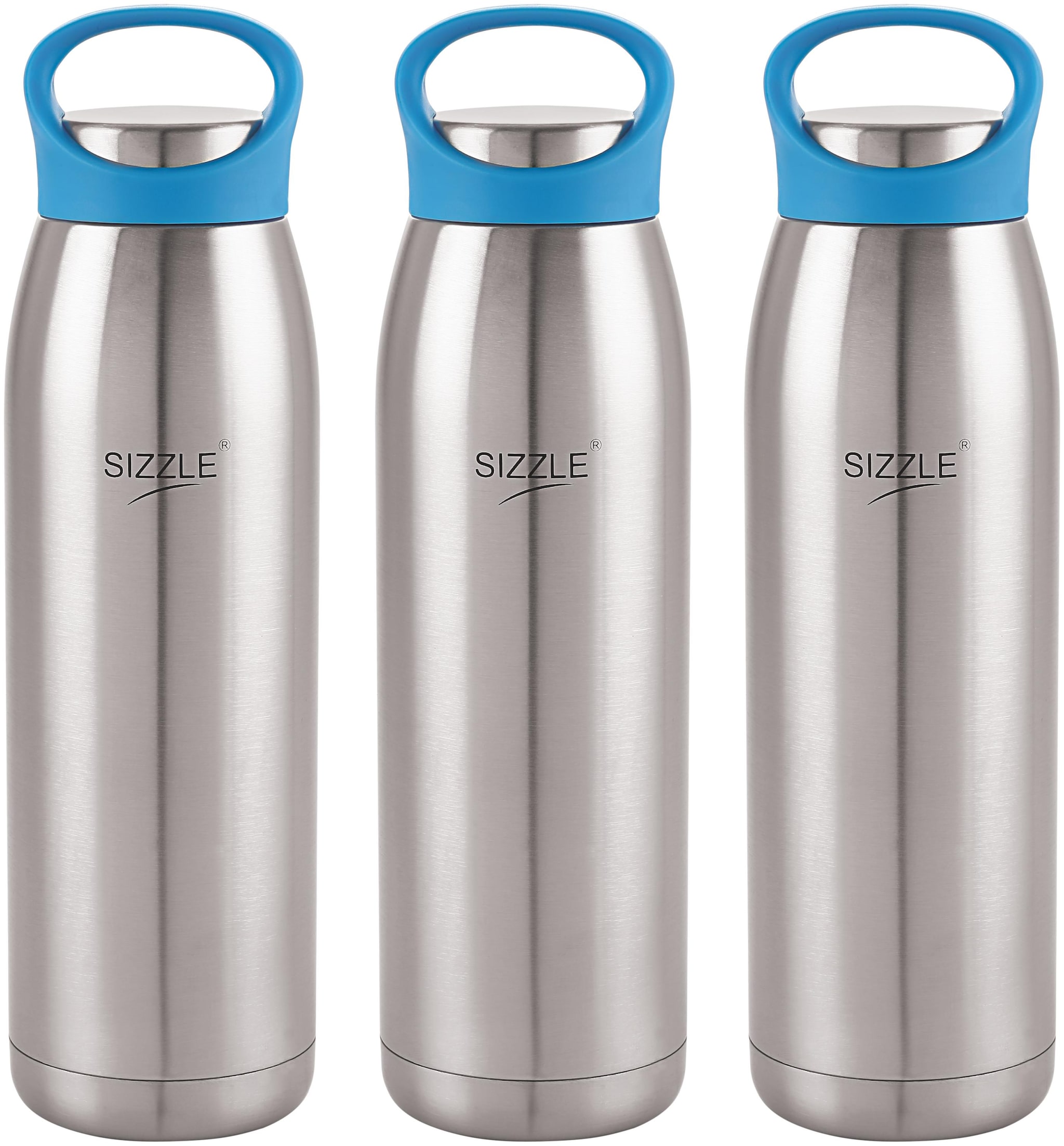 

Sizzle Stainless Steel Blue Water Bottle ( 900 ml Set of 3 )