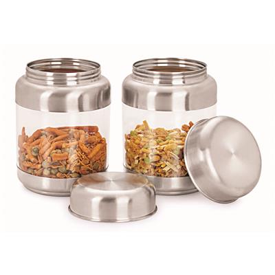 

Sizzle Transparent Containers 575 ml Set of 2 Crystal Storage Jar S10