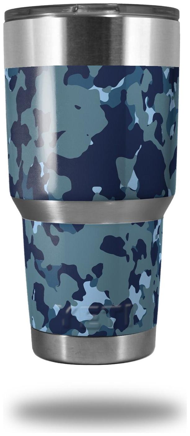 

Skin for Yeti Rambler 30oz Old School Camo Navy TUMBLER NOT INCLUDED