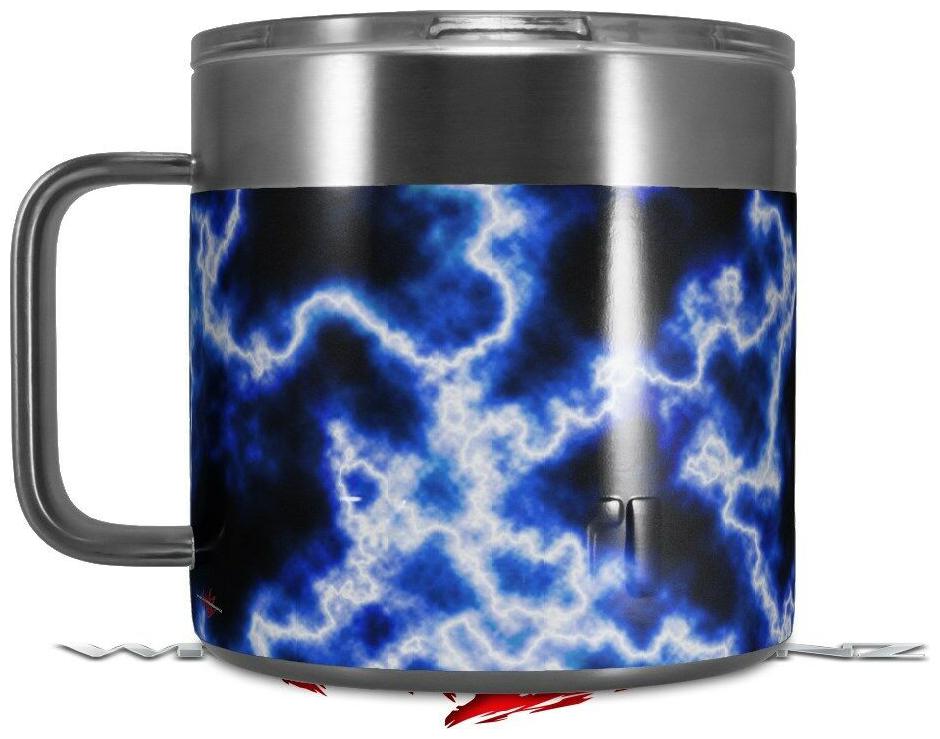 

Skin Wrap for Yeti Coffee Mug Electrify Blue CUP NOT INCLUDED