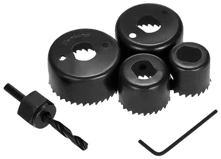 

SKY-ANGEL 6 Pcs Hole Saw Set (Metal Hole Saw Set)- (Black 6-Pieces)