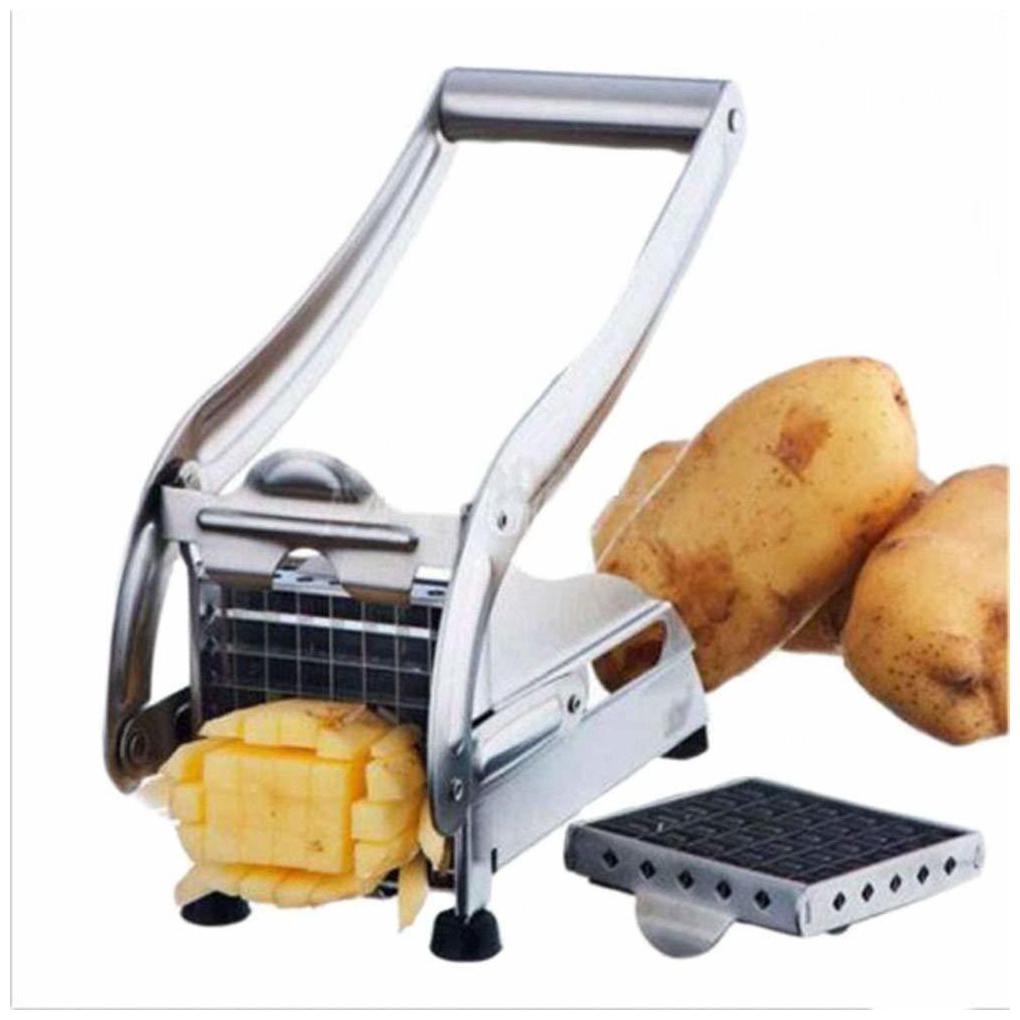 

Sky Angel Stainless Steel Strip Cutting Machine Slicer Chopper Dicer with 2 Blades for French Home Fries and Potato Chips