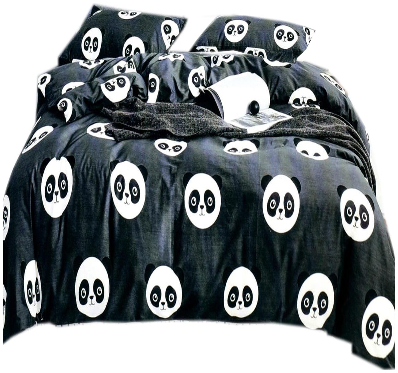 

SKY TEX Cotton Printed Queen Size Bedsheet 140 TC ( 1 Bedsheet With 2 Pillow Covers Black )