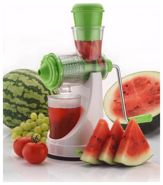 

SKYFLY Fruit Vegetable Manual Hand Juicer-Light Green White