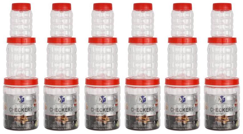 

SKYFLY 1000 ml Red Plastic Container Set - Set of 1