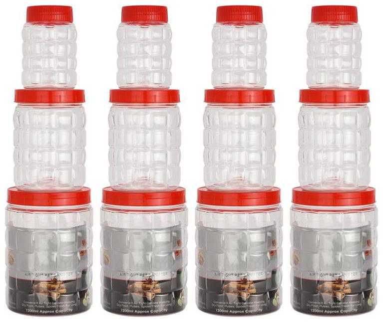 

SKYFLY 1000 ml Red Plastic Container Set - Set of 1