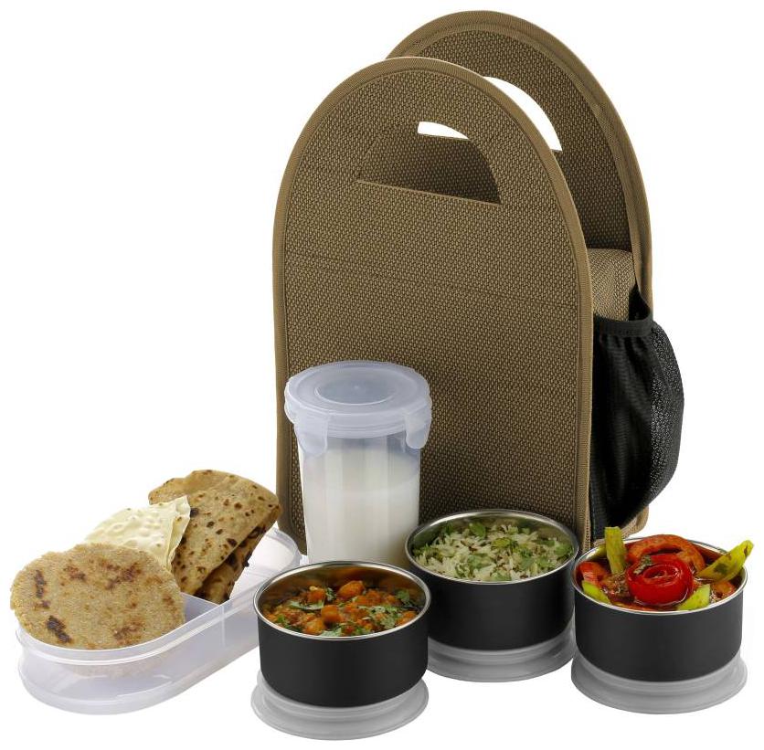 

SKYFLY Cream Lunch box ( Set of 1 500 ml )