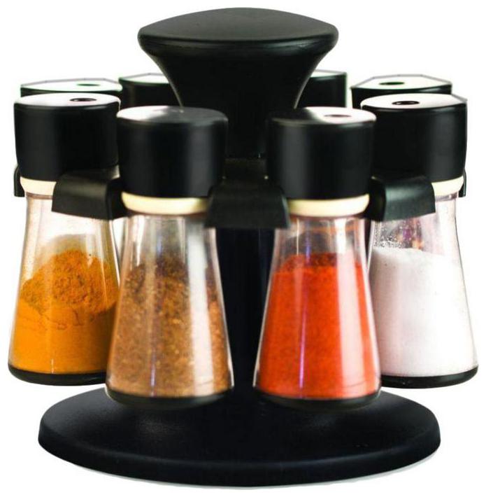 

SKYFLY Polycarbonate Revolving Spice Container Set of 8 Masala box (Black)
