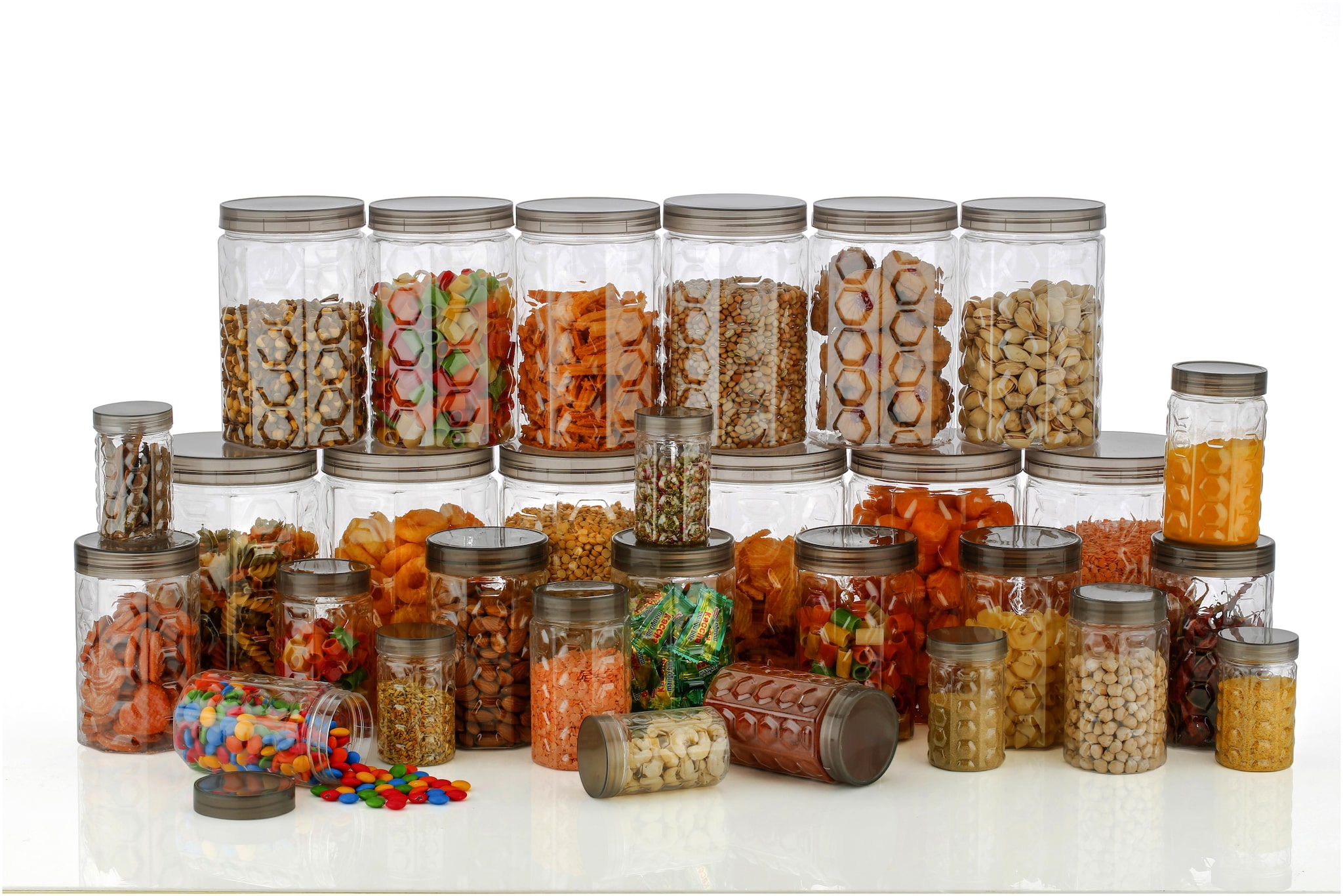 

SKYFLY Storage Round Transparent Container Set Kitchen Storage Container (Pack of 30)