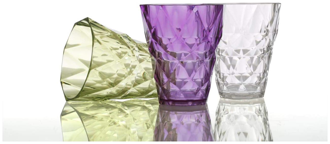 

Skyfly Unbreakable Diamond Charm Water Glass Juice Glass Set (250Ml) Set Of 3