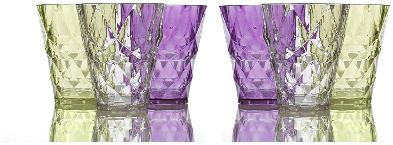 

Skyfly Unbreakable Diamond Charm Water Glass Juice Glass Set (250Ml) Set Of 6