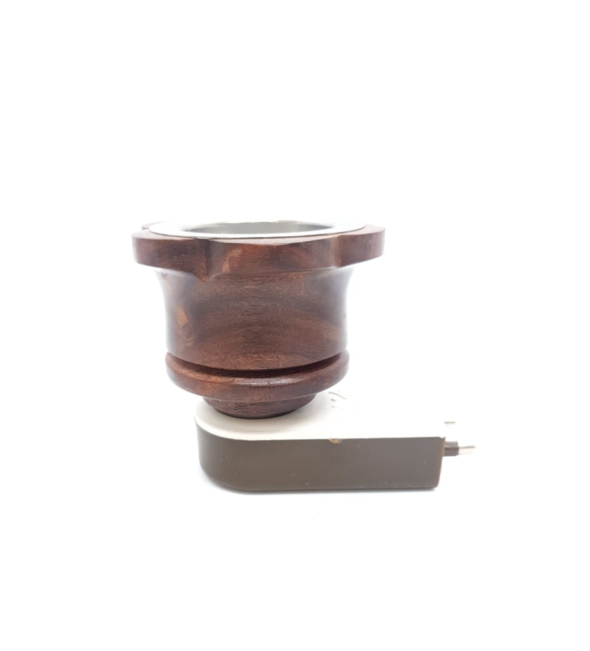 

Skys Ray Mini Wooden Electric Kapoor Dani Incense Burner Bakhoor Dani Aroma Diffuser Camphor Burner for Positive Energy