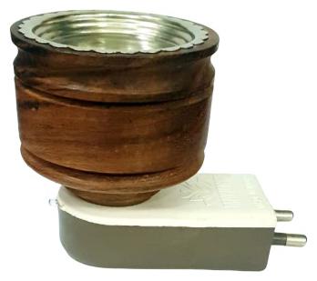 

Skys Ray Mini Wooden Electric Kapoor Dani Incense Burner Bakhoor Dani Aroma Diffuser Camphor Burner for Positive Energy