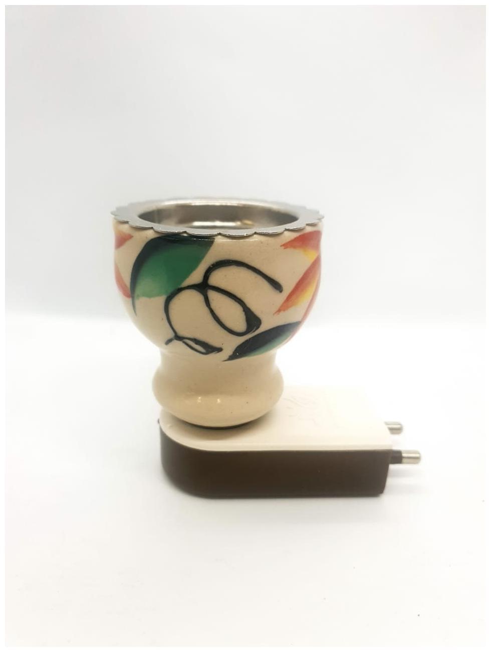 

Skys Ray Multipurpose Direct Plug in Ceramic Electric Incense Burner Bakhoor Dani Kapoor Dani Aroma Diffuser