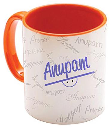 

Skytrends Anupam Birthday Gift Orange Coffee Mug 350 ML