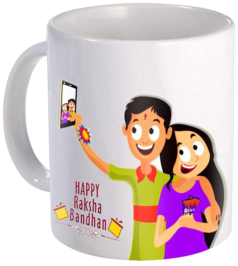 

Skytrends Ceramic Printed Coffee Mug Multi Color 1 Piece