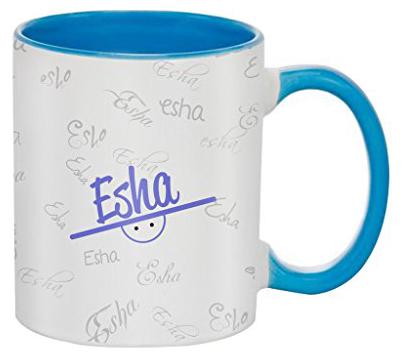 

Skytrends Esha Birthday Gift Blue Coffee Mug 350 ML