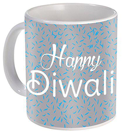 

Skytrends Gift For Diwali Diwali Gift Happy Diwali Printed Ceramic Coffee Mug ST-17