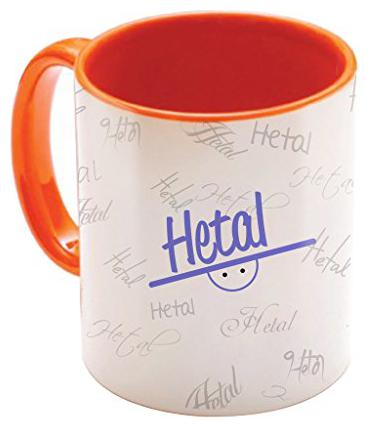 

Skytrends Hetal Birthday Gift Orange Coffee Mug 350 ML