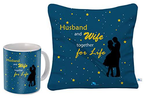 

Skytrends SKYTRENDS Valentine s Day Birthday Anniversary Combo(Cushion with Filler 12 12 and Coffee Mug)Great Gift for Describe Your Love to Your Wife Girlfriend and Special Person in Your Life