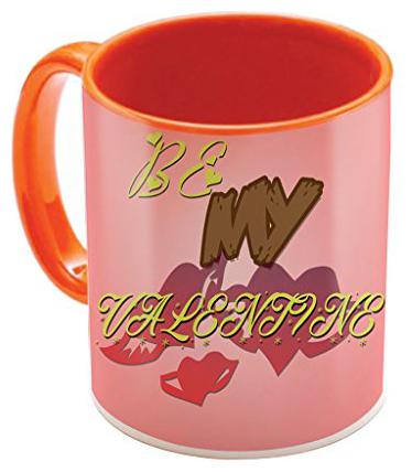 

Skytrends Valentine Gifts for Boyfriend Girlfriend Love Printed Mug Orange I Love U Forever Perfect Gift For Wife Husband Fiance Anniversary And Birthday Orange Mug Design 076