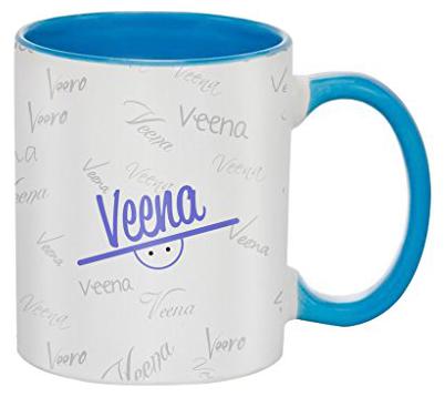 

Skytrends Veena Birthday Gift Blue Coffee Mug 350 ML