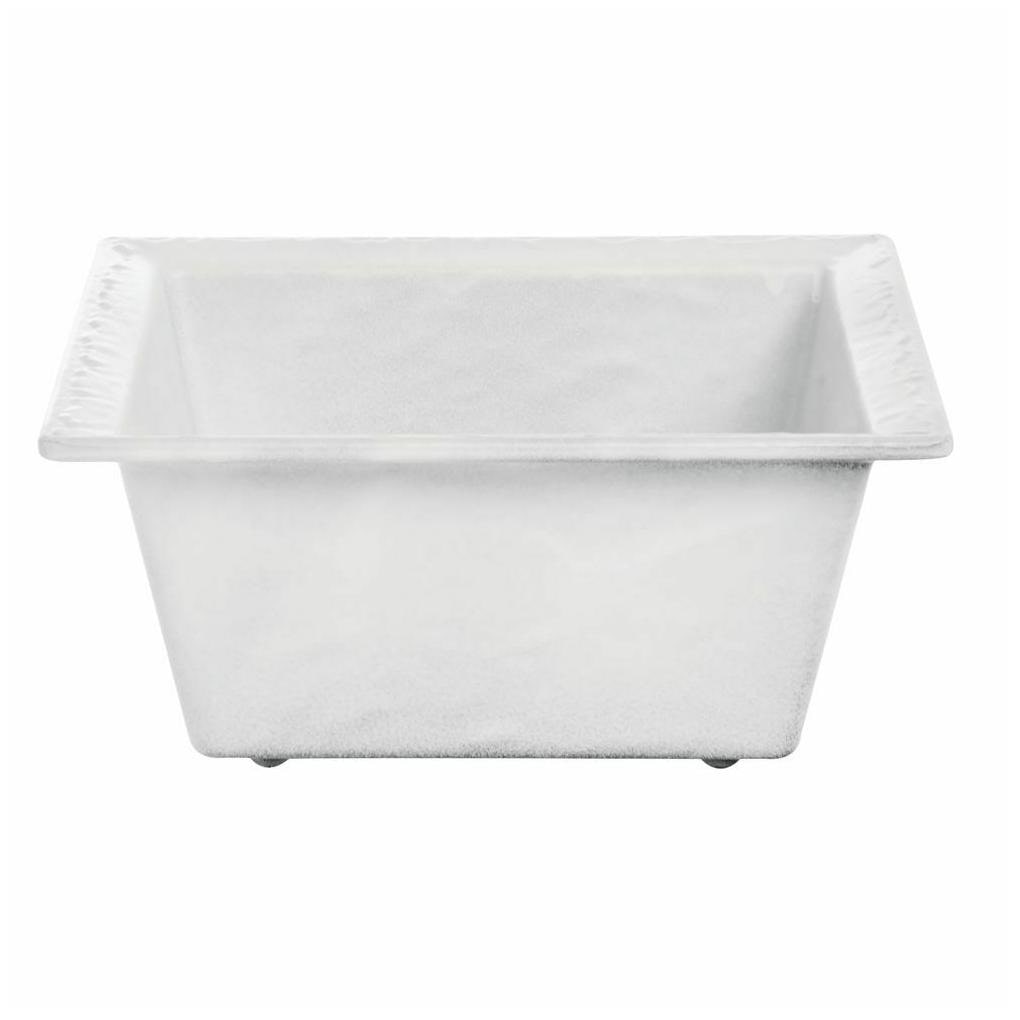 

Slate Look Serving Bowl Melamine Slate Black - 9 1 2 L x 9 1 2 W x 4 H
