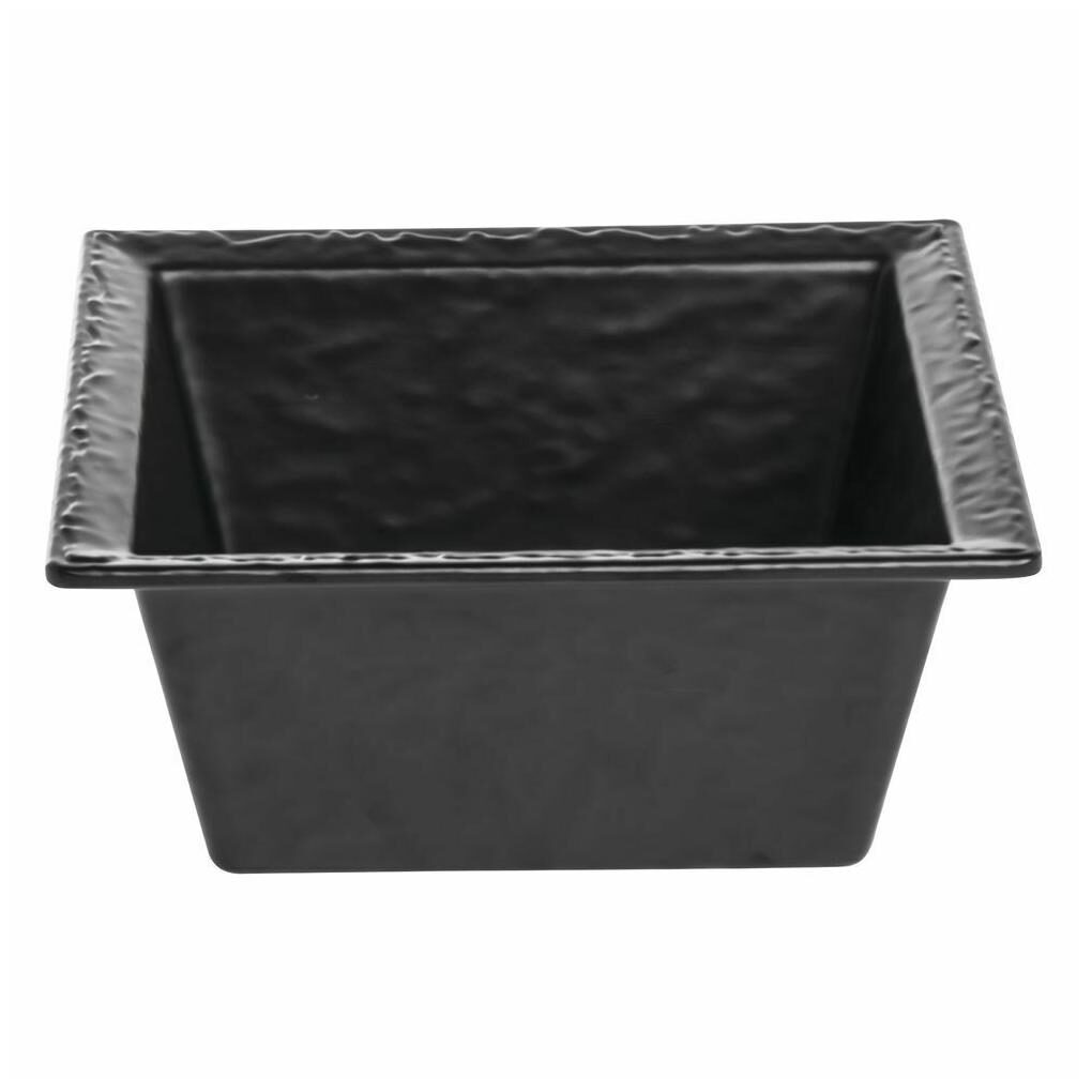 

Slate Look Serving Bowl Melamine Slate Black - 9 1 2 L x 9 1 2 W x 4 H