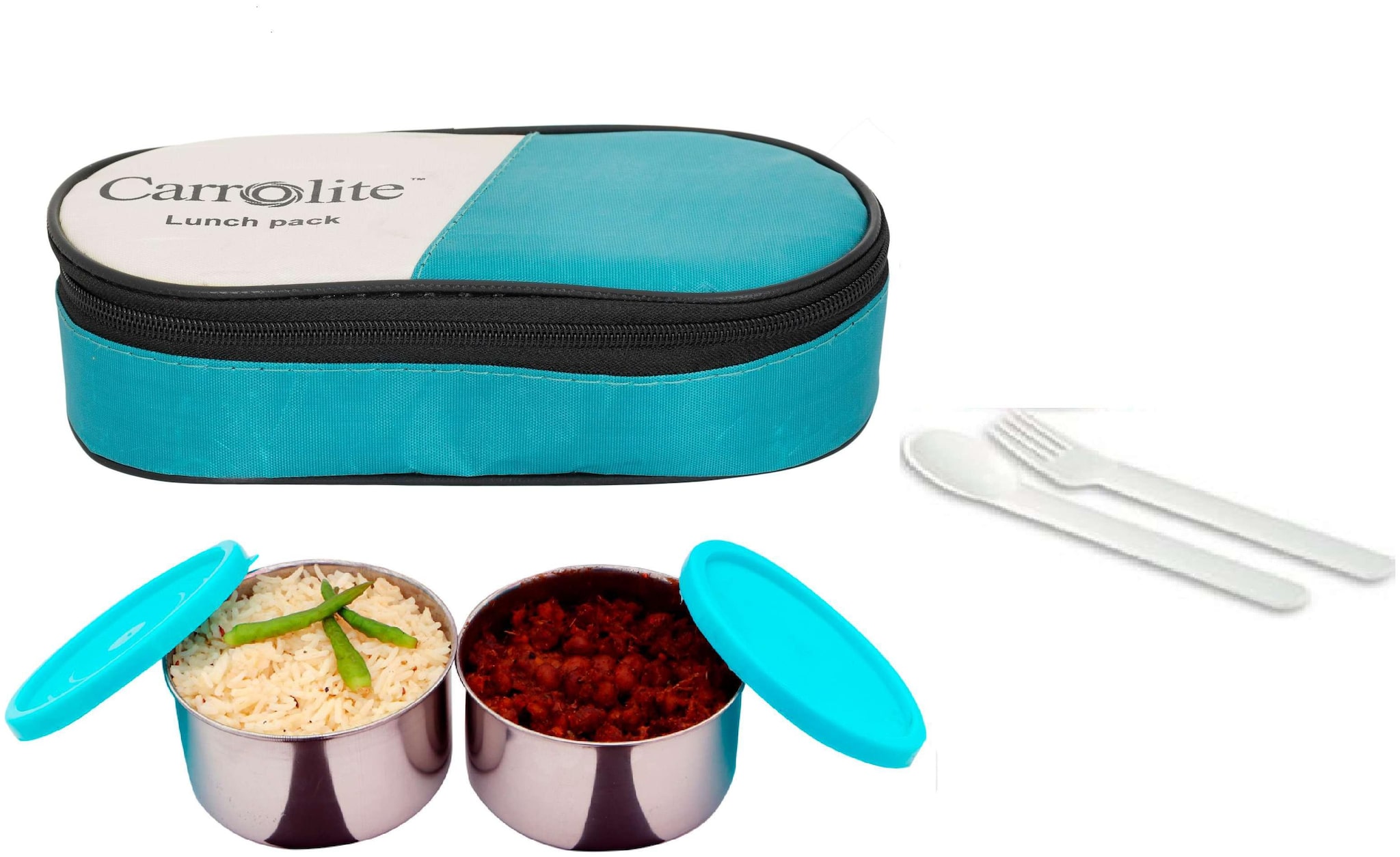 

Carrolite Green Lunch box ( Set of 1 400 ml )