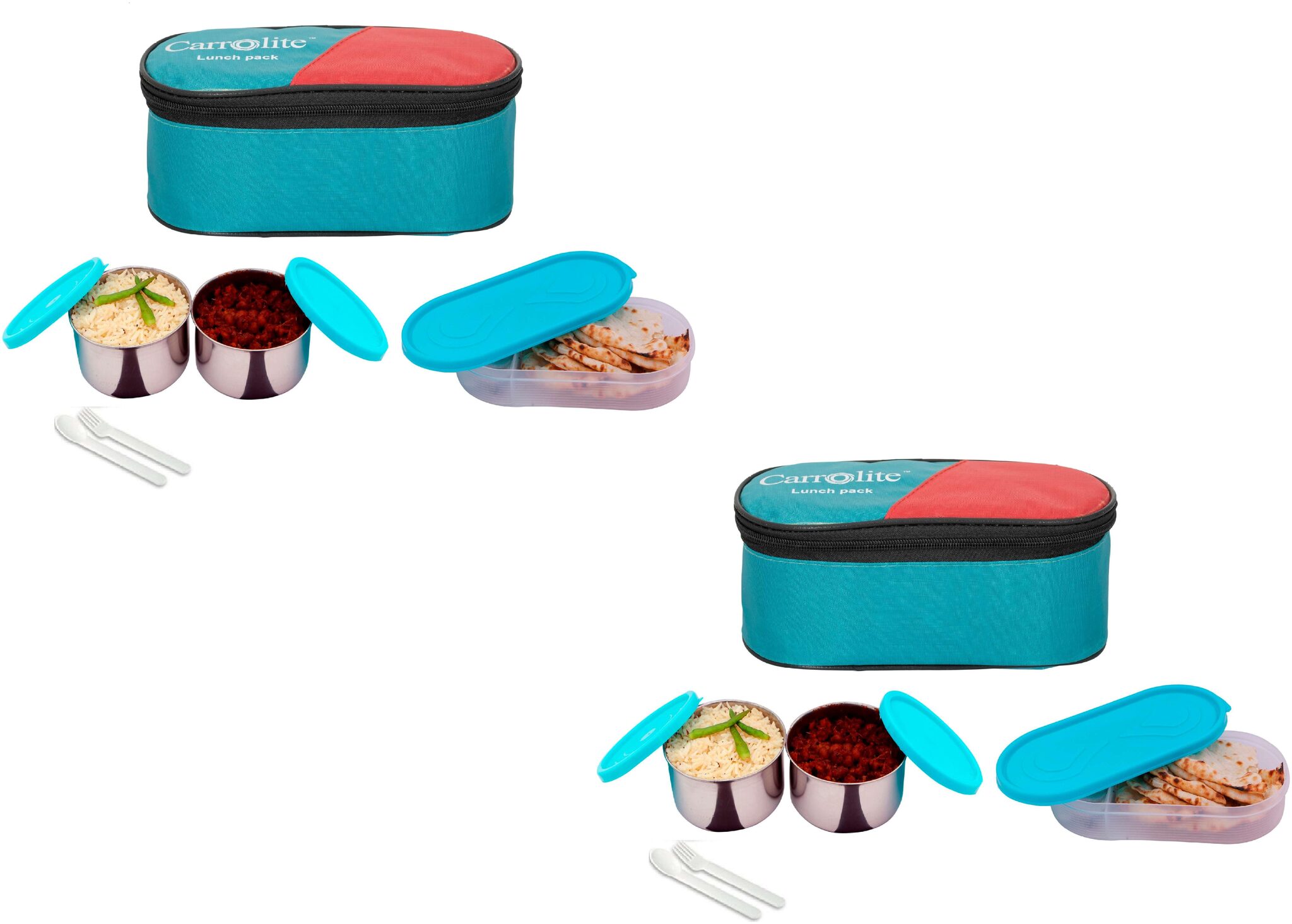 

Carrolite Green Lunch box ( Set of 1 750 ml )