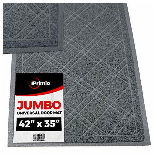 

SlipToGrip Universal Gray Door Mat with DuraLoop - Jumbo 42 x35 Outdoor (Gray)