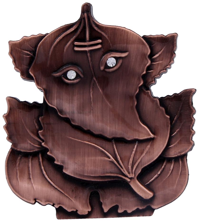

Small Metal Leaf Ganesh