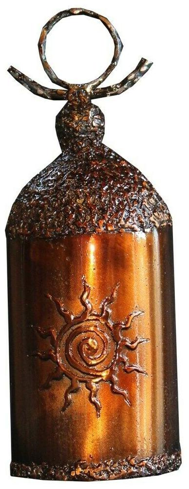 

Small Sun Windchime Bell Brown Rust Copper