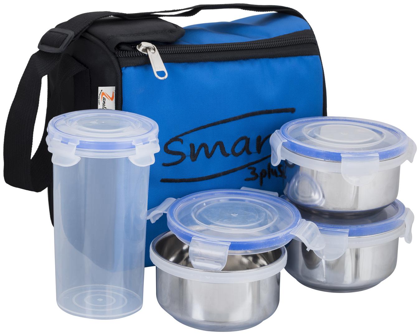 

Zanelux Assorted Lunch box ( Set of 1 1300 ml )