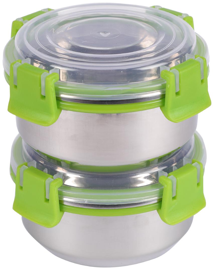 

KINSHIP INDIA Green Lunch box ( Set of 1 300 ml )