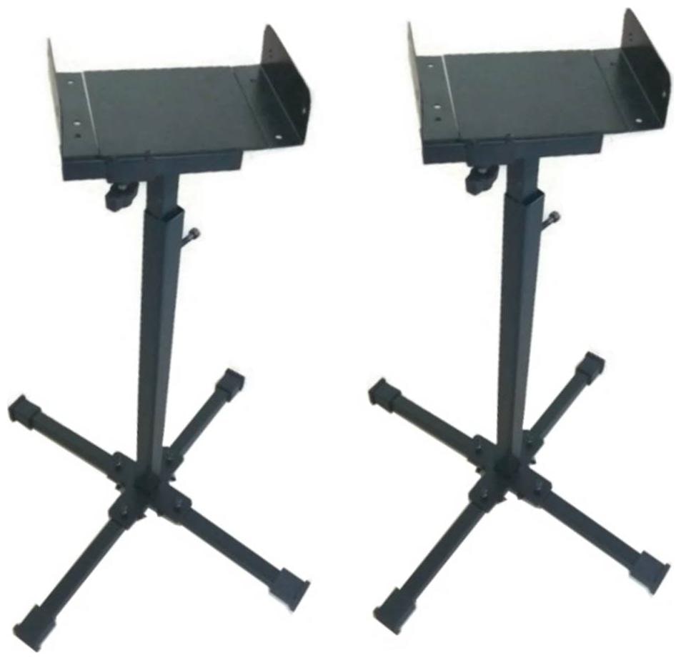 

Smart Shelter Universal Size Adjustable Satellite Speaker Floor Stand With Adjustable Height- (Pack of 2 Stands)