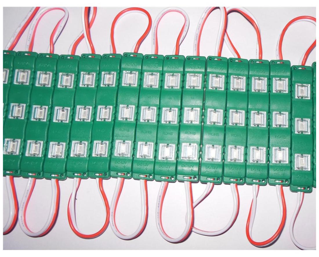 

SMD 5630 Green LED Module Light Waterproof 5 strip of 3 LED